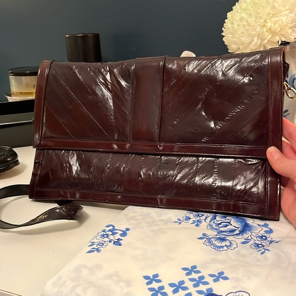 Eel skin purse made in Korea vintage - Picture 1 of 6